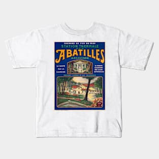 Abatilles Arcachon France Vintage Poster 1920 Kids T-Shirt